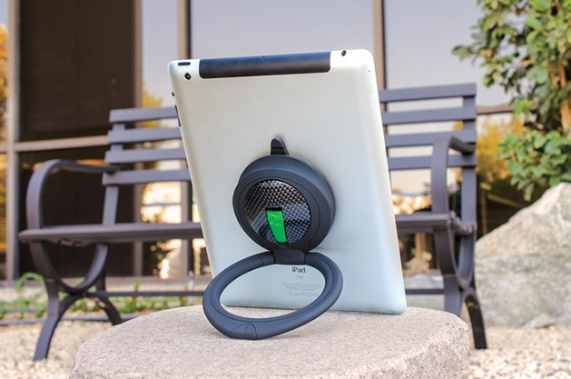 SpinPadGrip attached to iPad SpinPadGrip SpinPadGrip Seeks Backers for Newly Launched Crowdfunding Campaign spinpadgrip with ipad