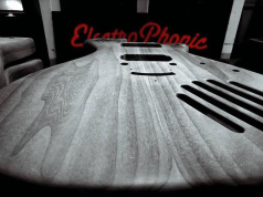 unfinished electrophonic guitar